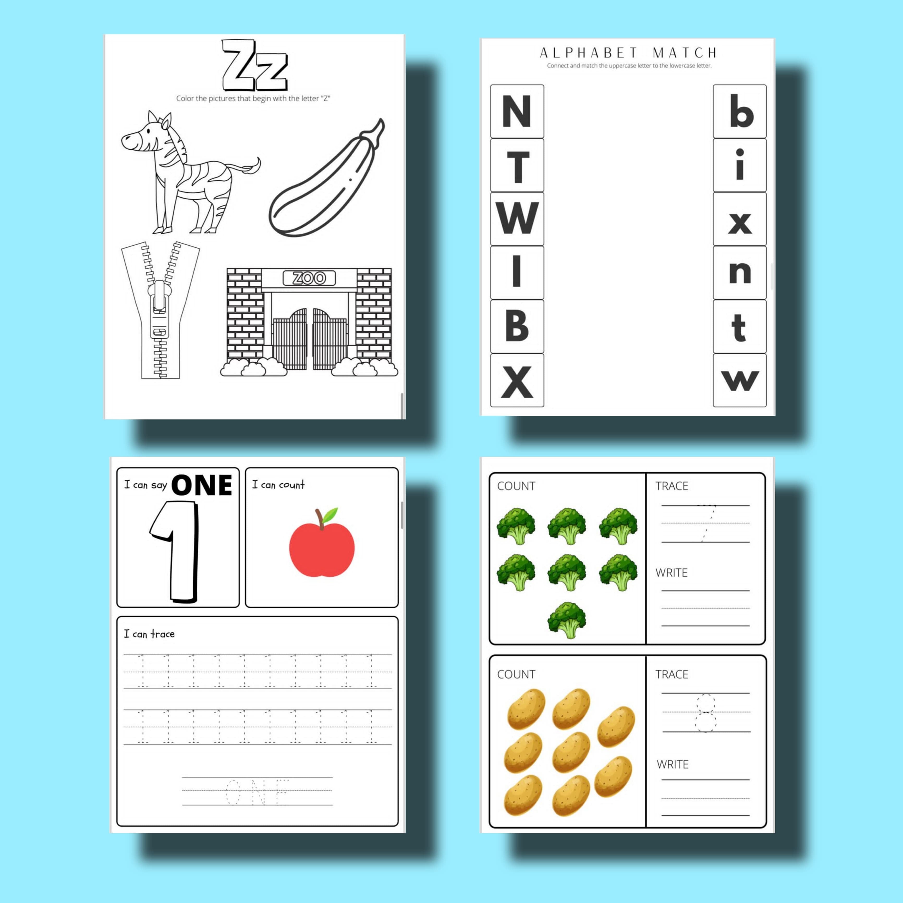NURSERY PRESCHOOL WORKSHEET