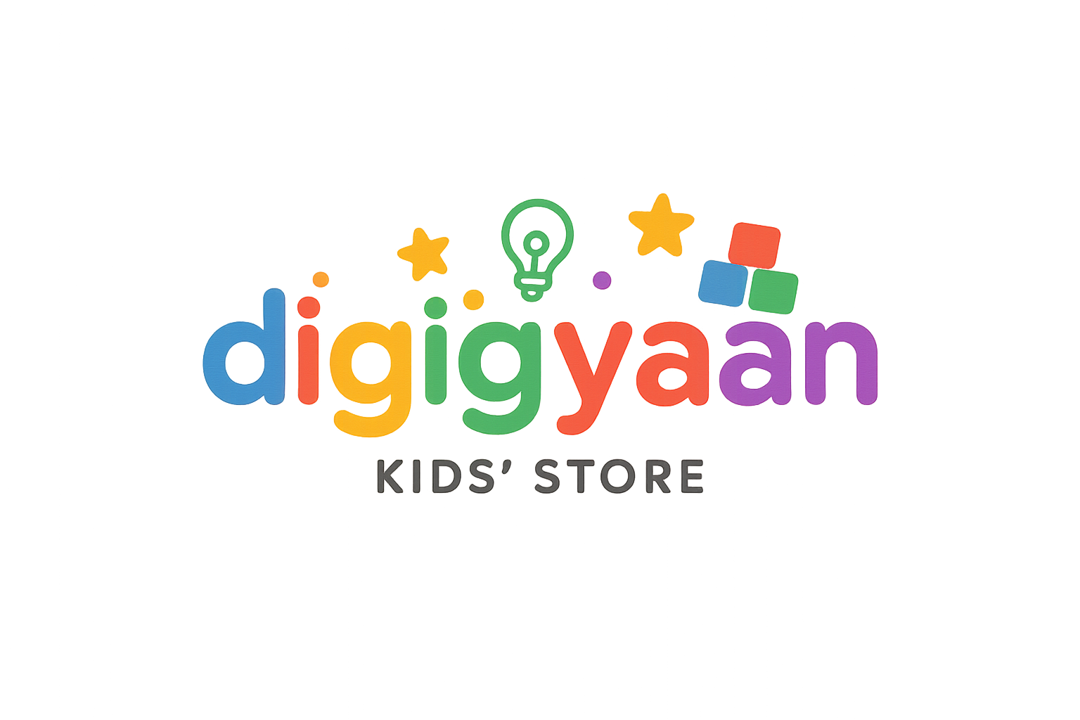my website name is digigyaan, I sell kids things, please generate a logo
